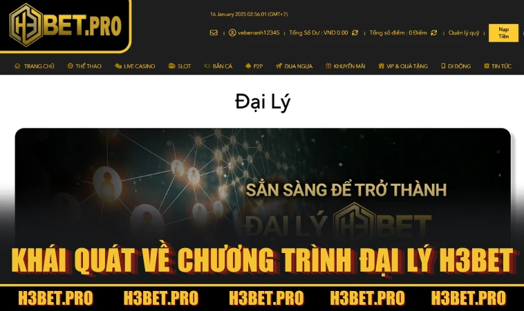 Khái quát về chương trình đại lý H3BET